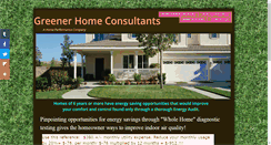 Desktop Screenshot of greenerhomeconsultants.com