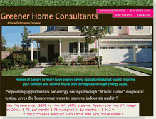 Tablet Screenshot of greenerhomeconsultants.com